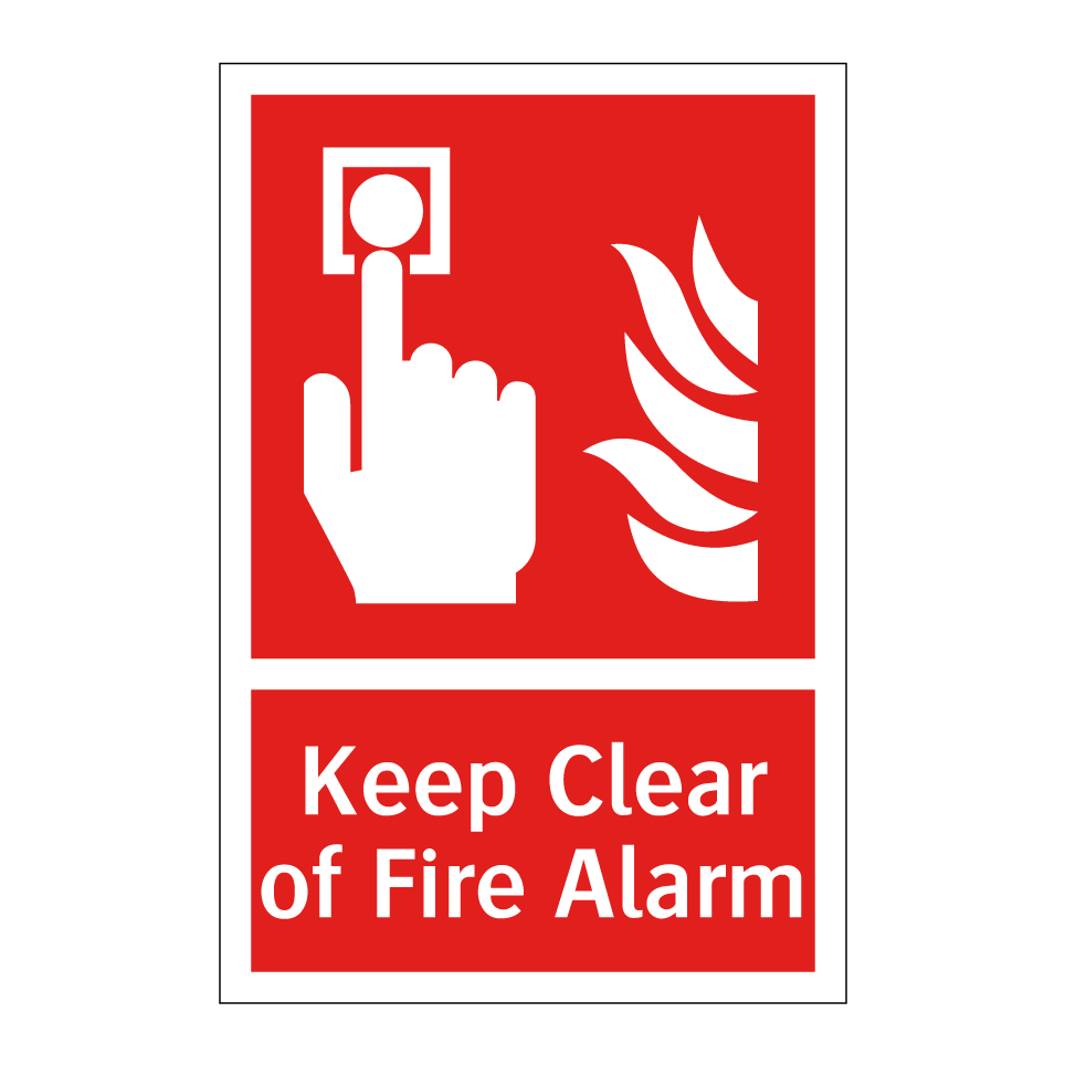 Keep Clear of Fire Alarm