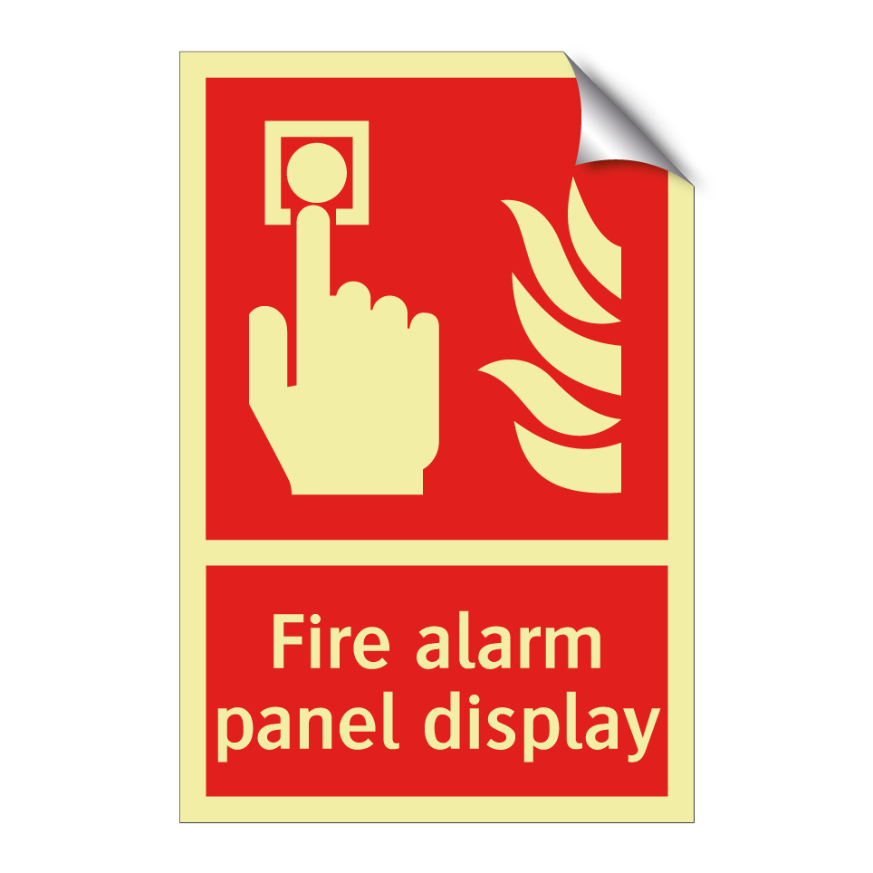 Fire alarm panel display