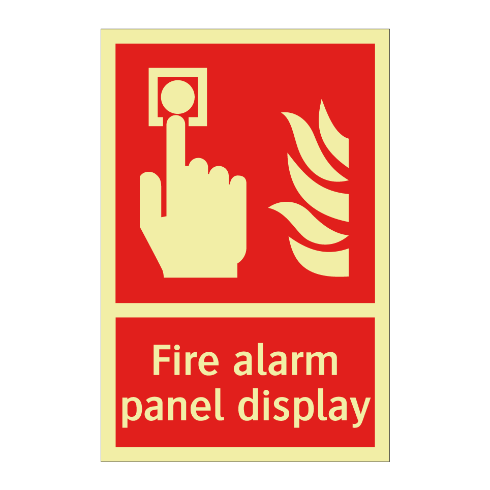 Fire alarm panel display
