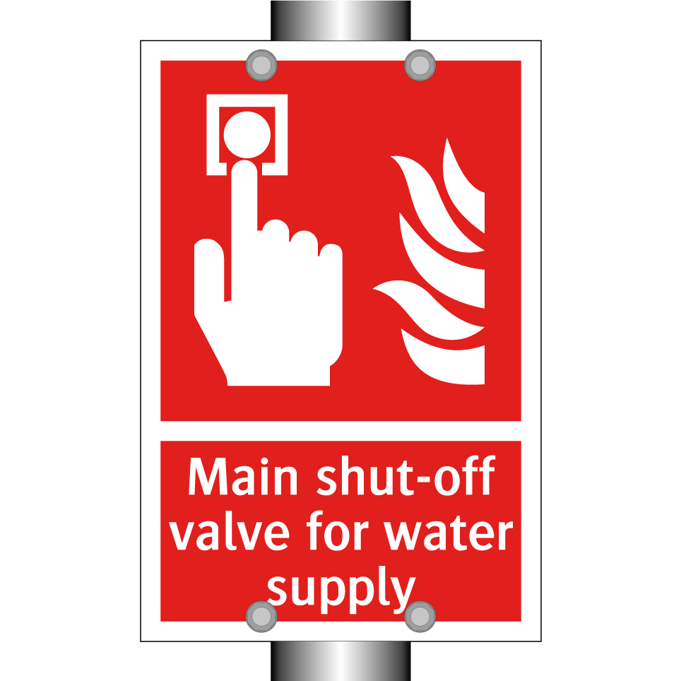 Main shut-off valve for water supply