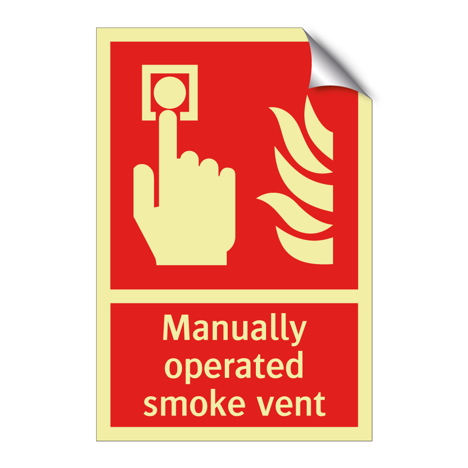 Manually operated smoke vent