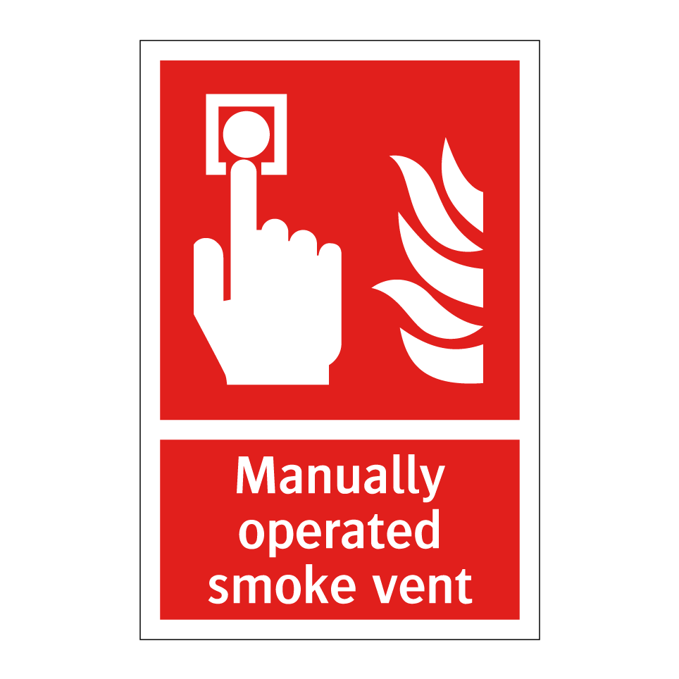 Manually operated smoke vent