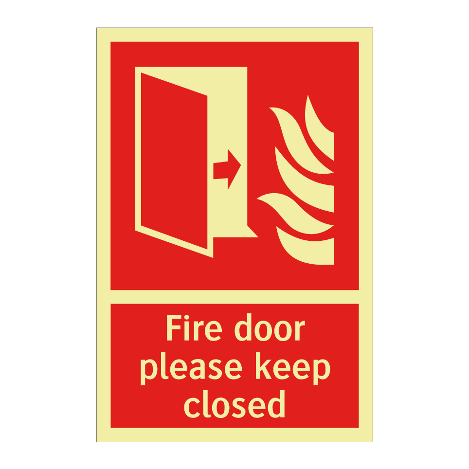 Fire door please keep closed