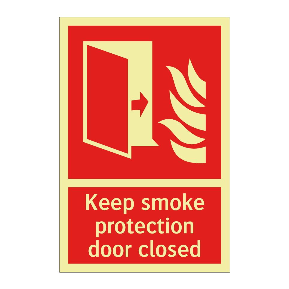 Keep smoke protection door closed