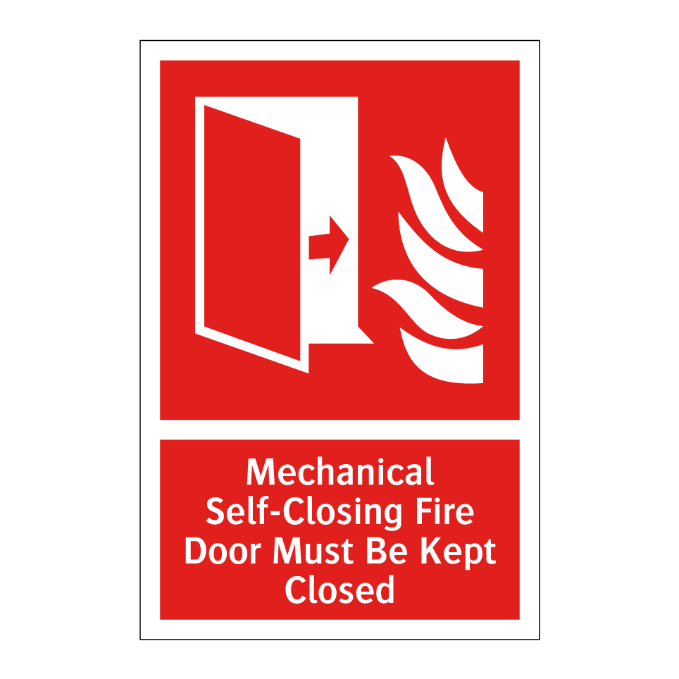 Mechanical Self-Closing Fire Door Must Be Kept Closed