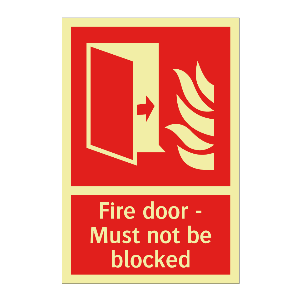 Fire door - Must not be blocked