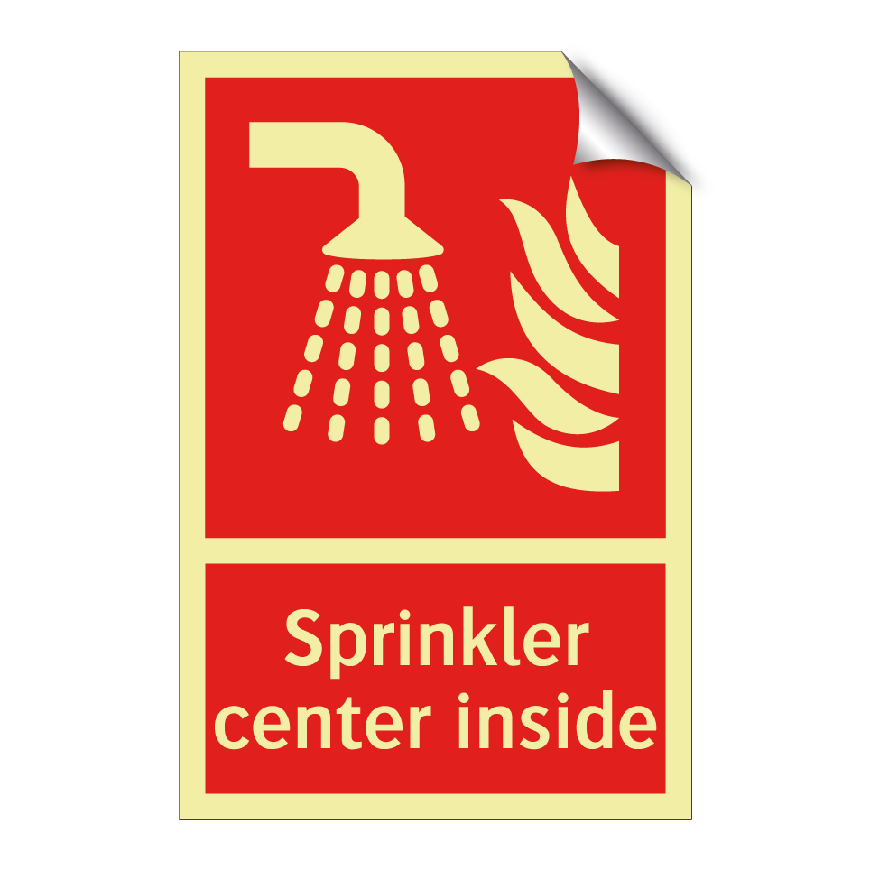 Sprinkler center inside
