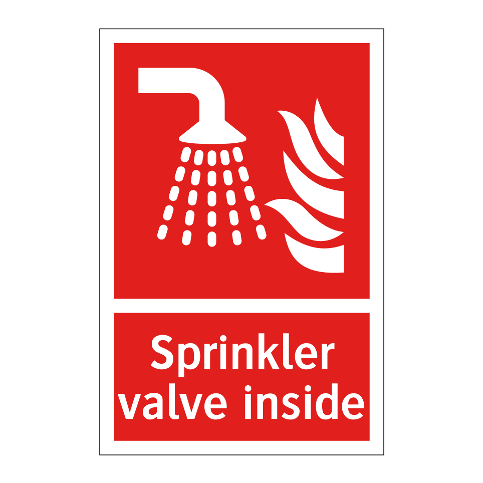 Sprinkler valve inside