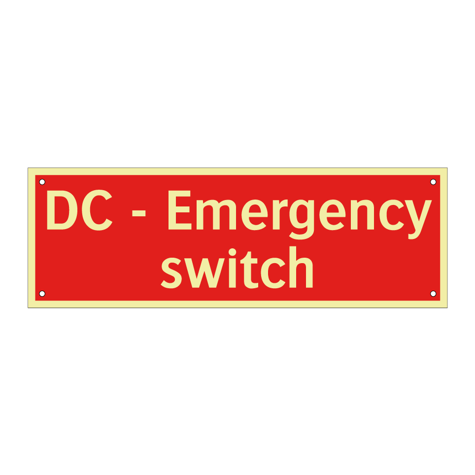 DC - Emergency switch