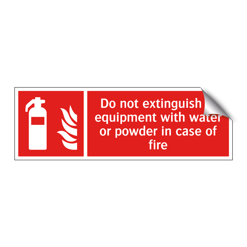 Do not extinguish IT equipment with water or powder in case of fire