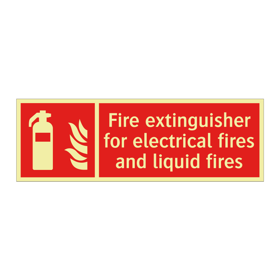 Fire extinguisher for electrical fires and liquid fires