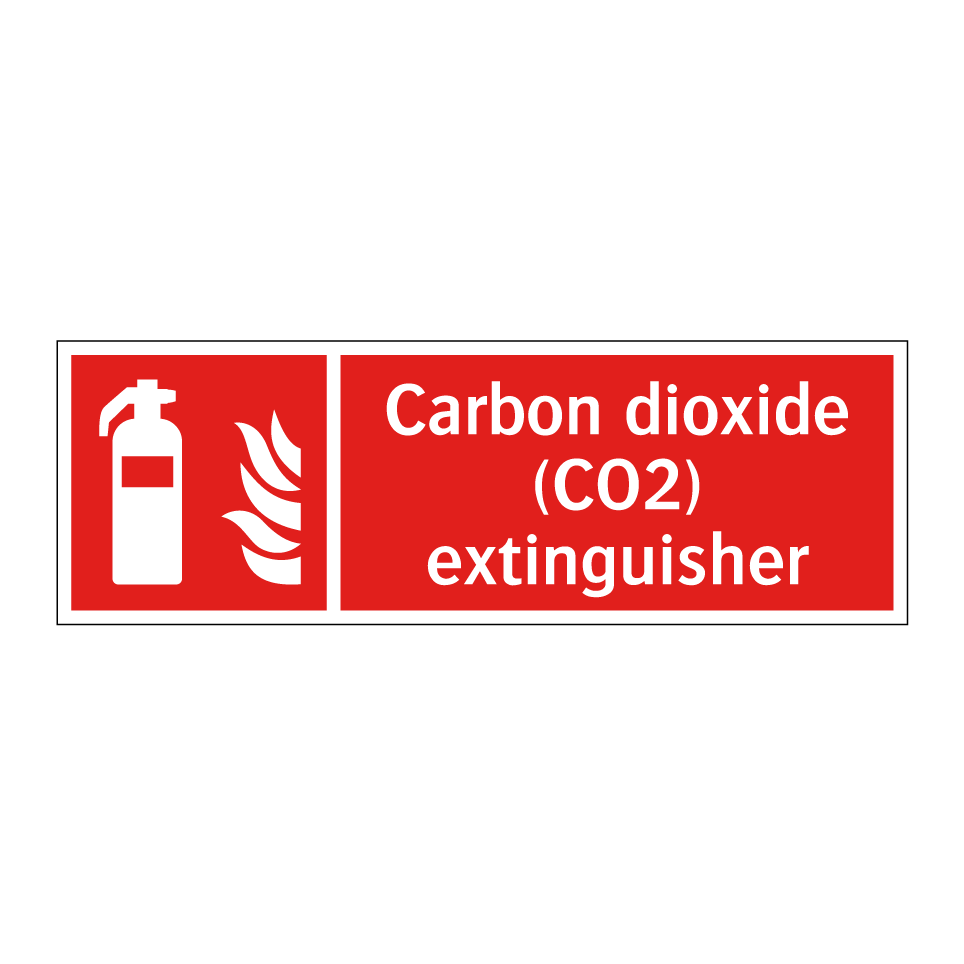 Carbon dioxide (CO2) extinguisher