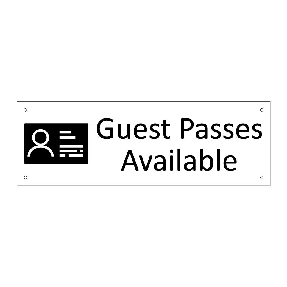 Guest Passes Available