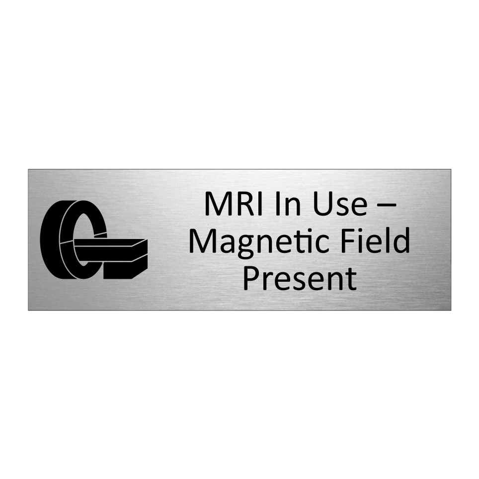 MRI In Use – Magnetic Field Present
