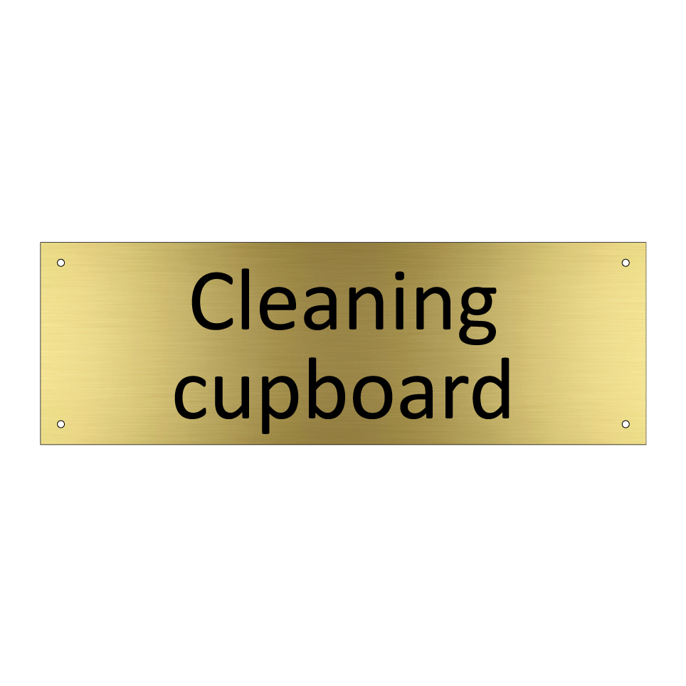 Cleaning cupboard