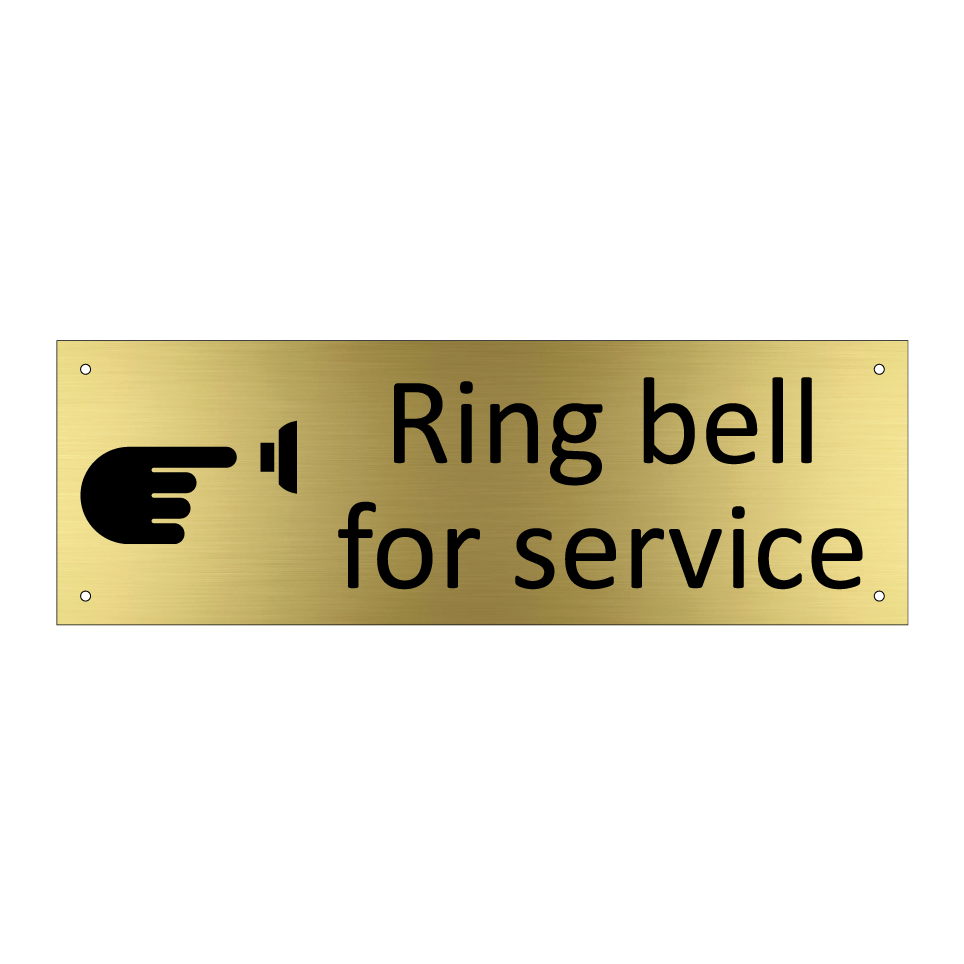 Ring bell for service