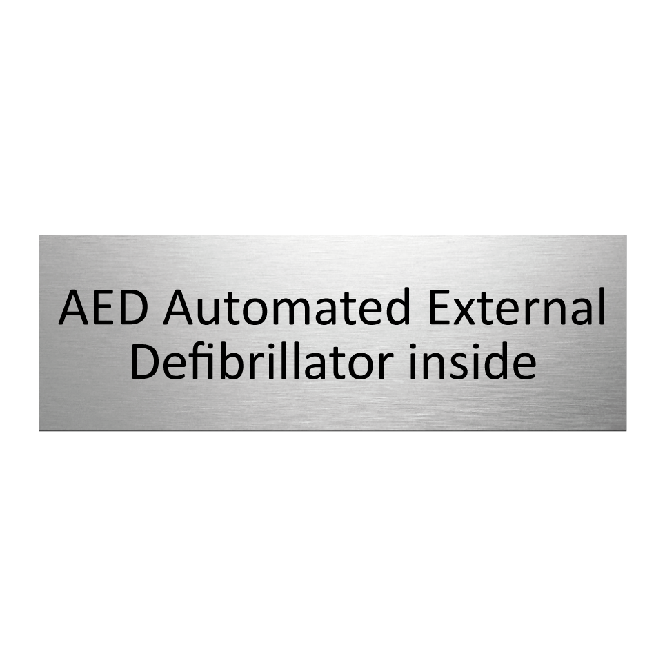 AED Automated External Defibrillator inside