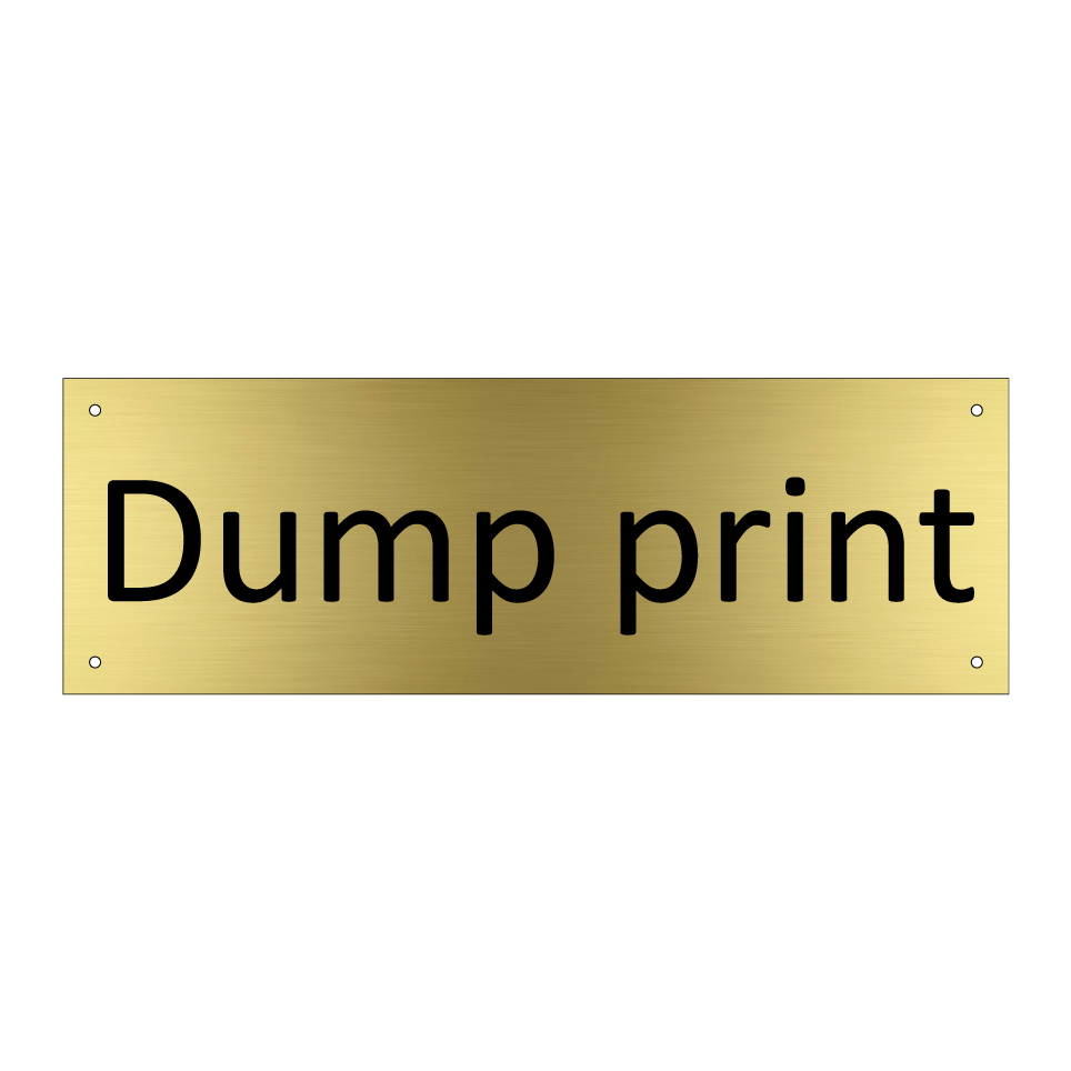 Dump print