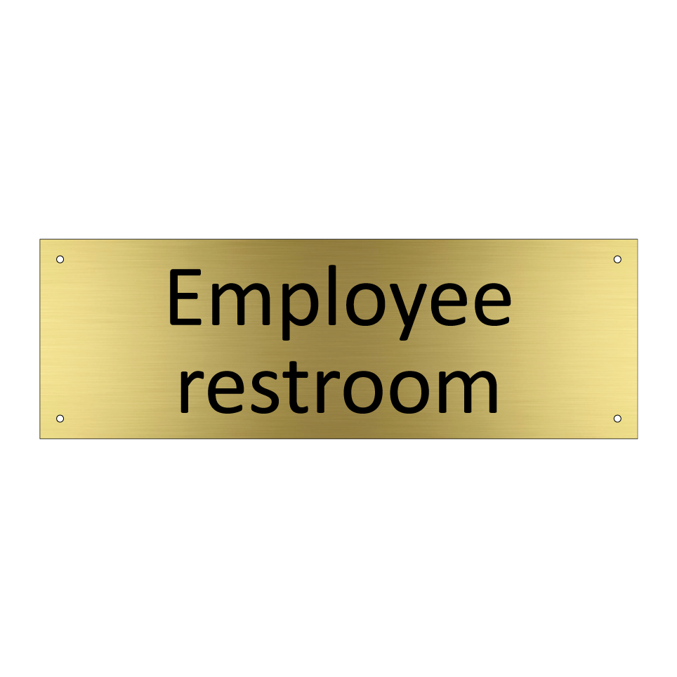 Employee restroom