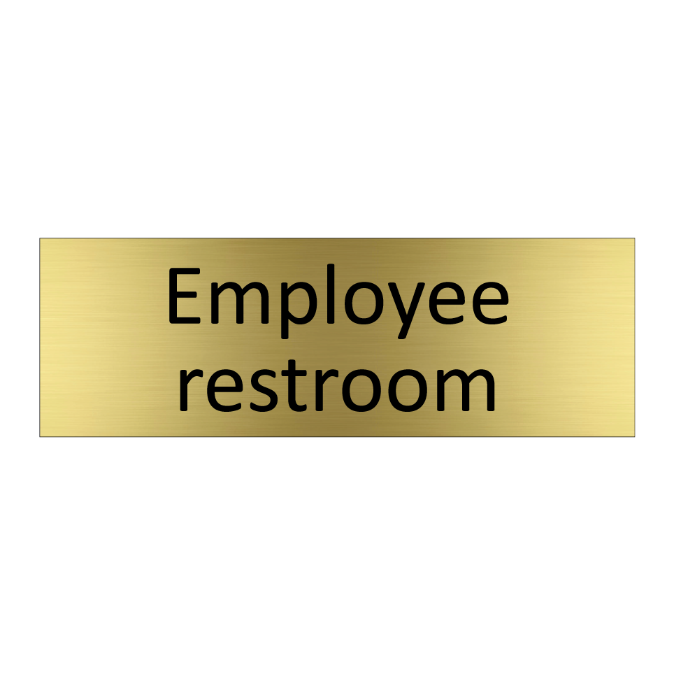 Employee restroom
