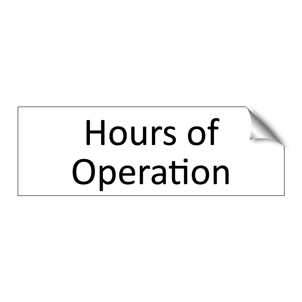 Hours of Operation