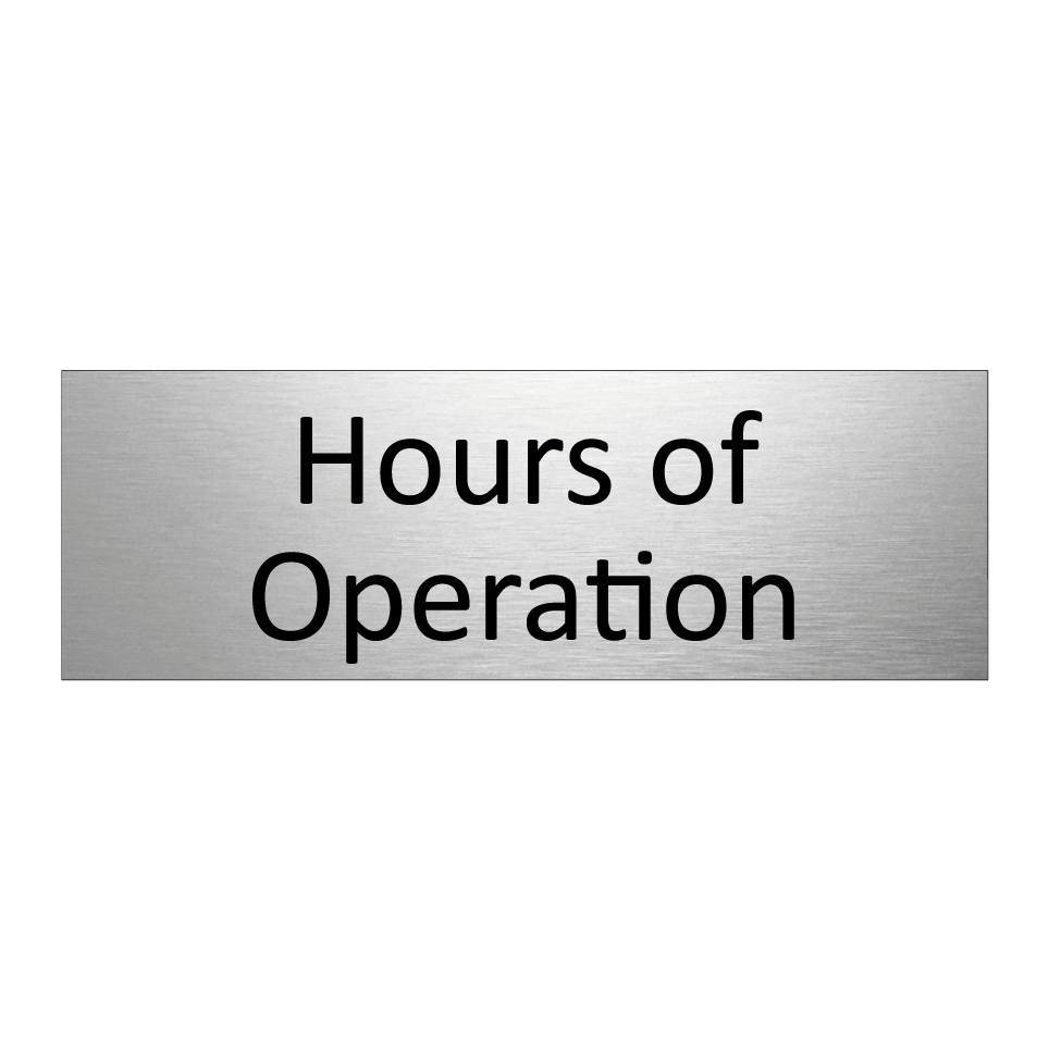 Hours of Operation