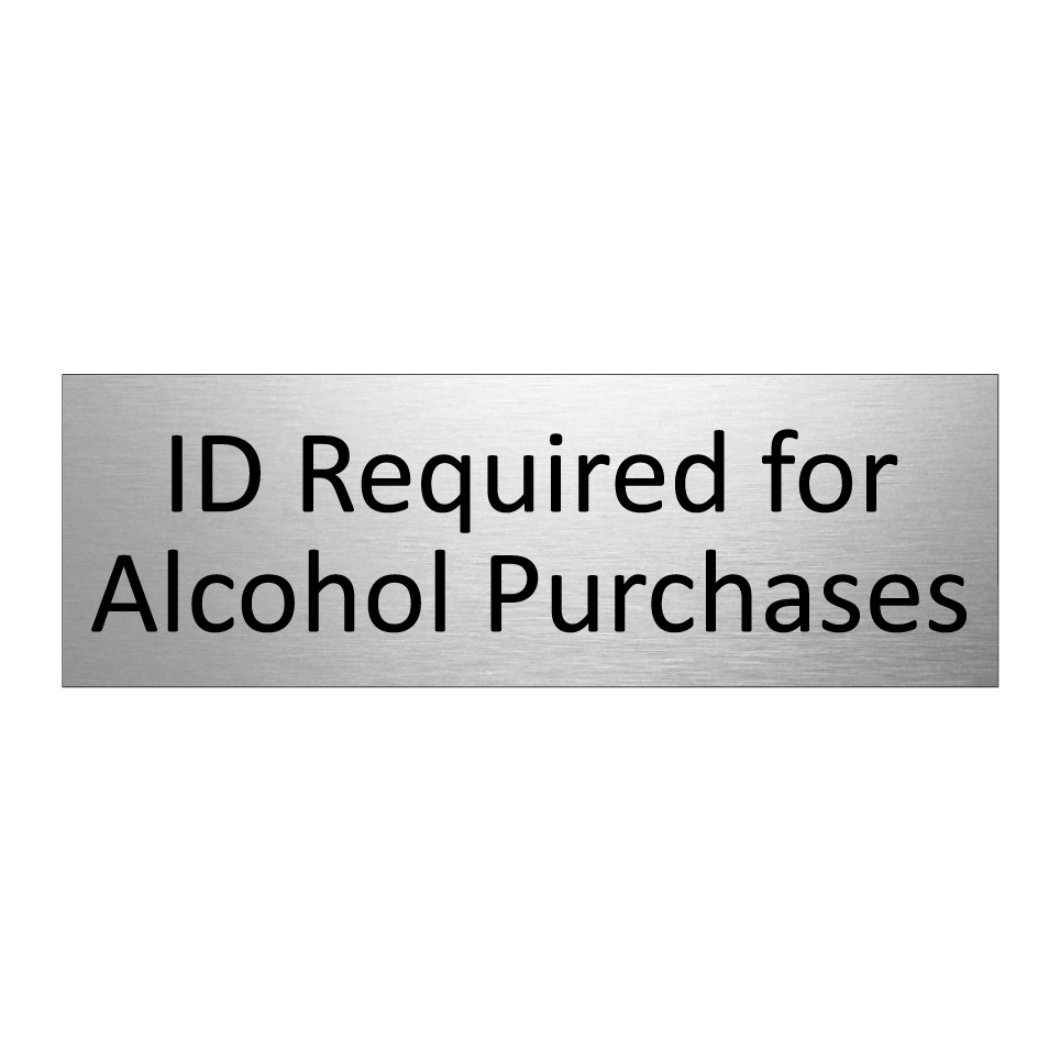 ID Required for Alcohol Purchases