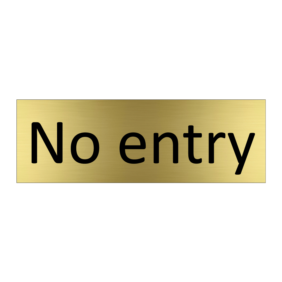 No entry