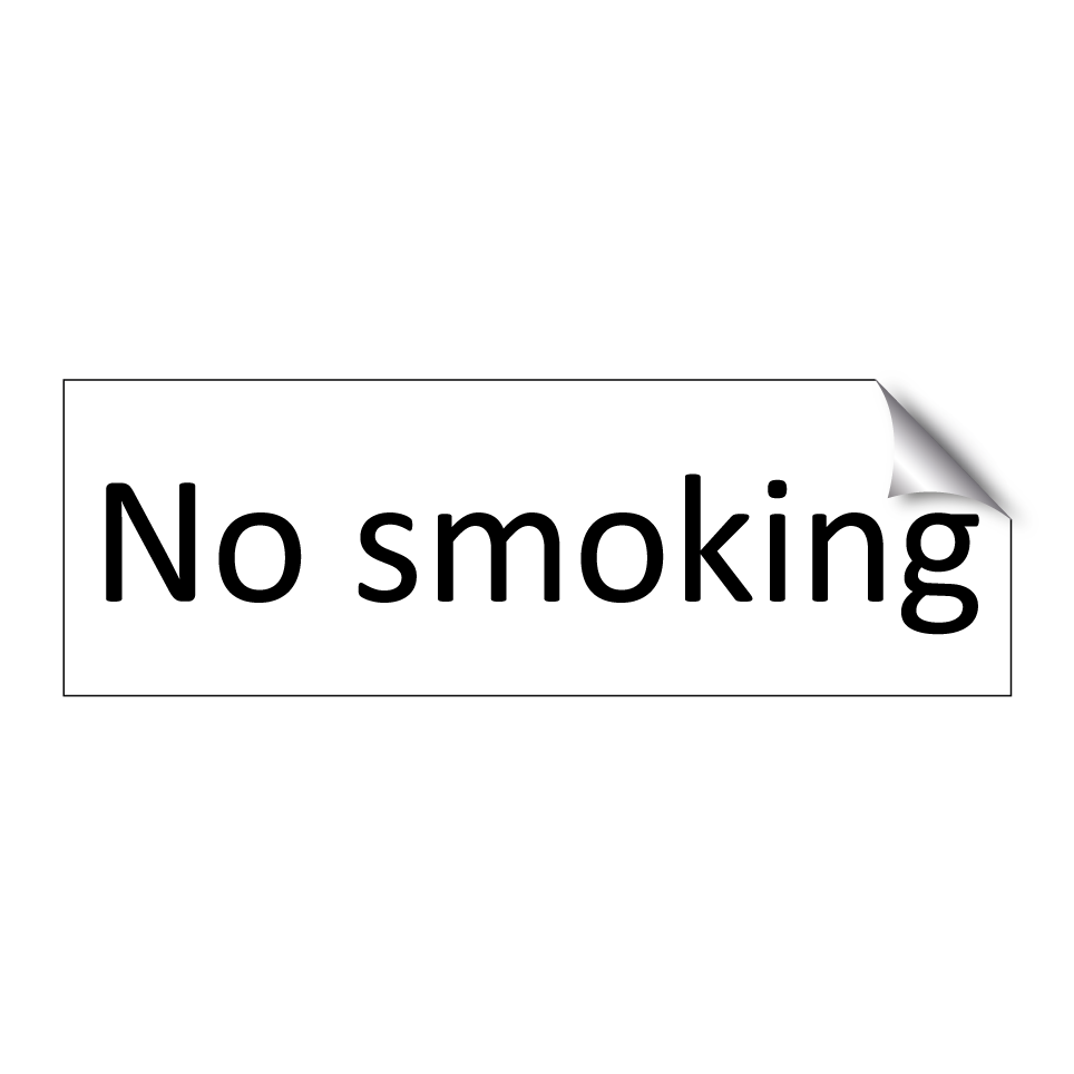 No smoking