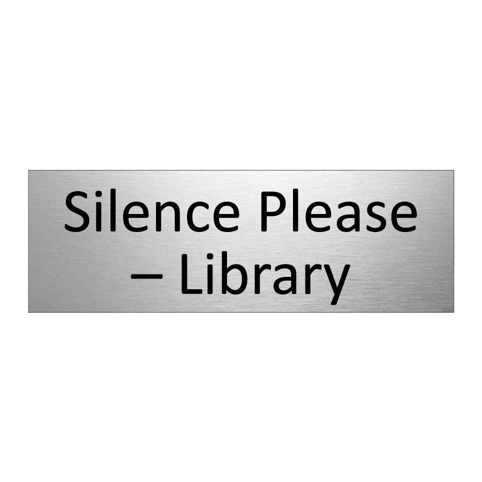Silence Please – Library