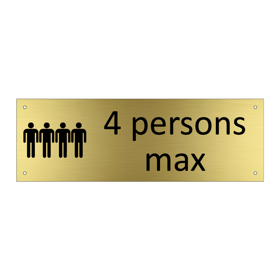 4 persons max