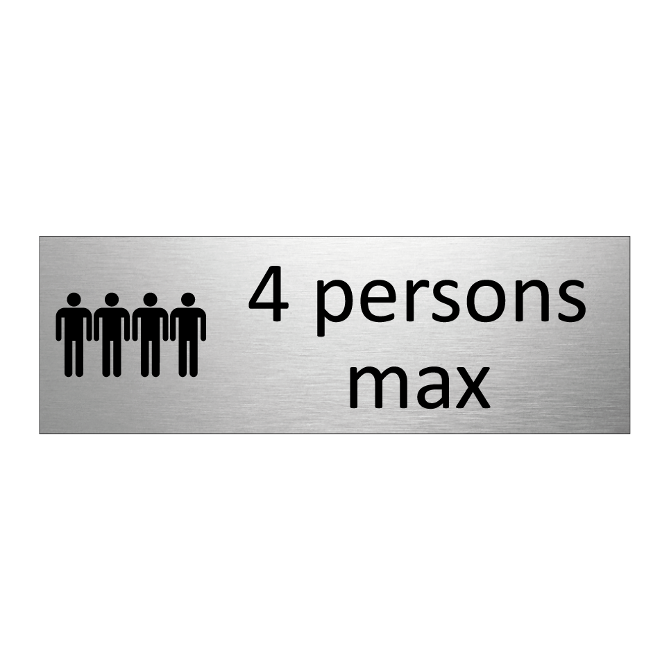 4 persons max