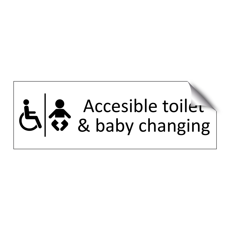 Accesible toilet & baby changing