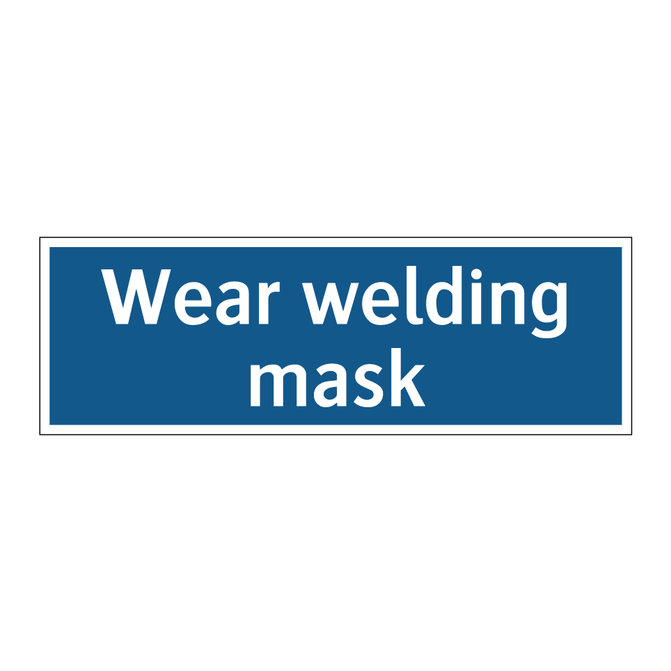 Wear welding mask