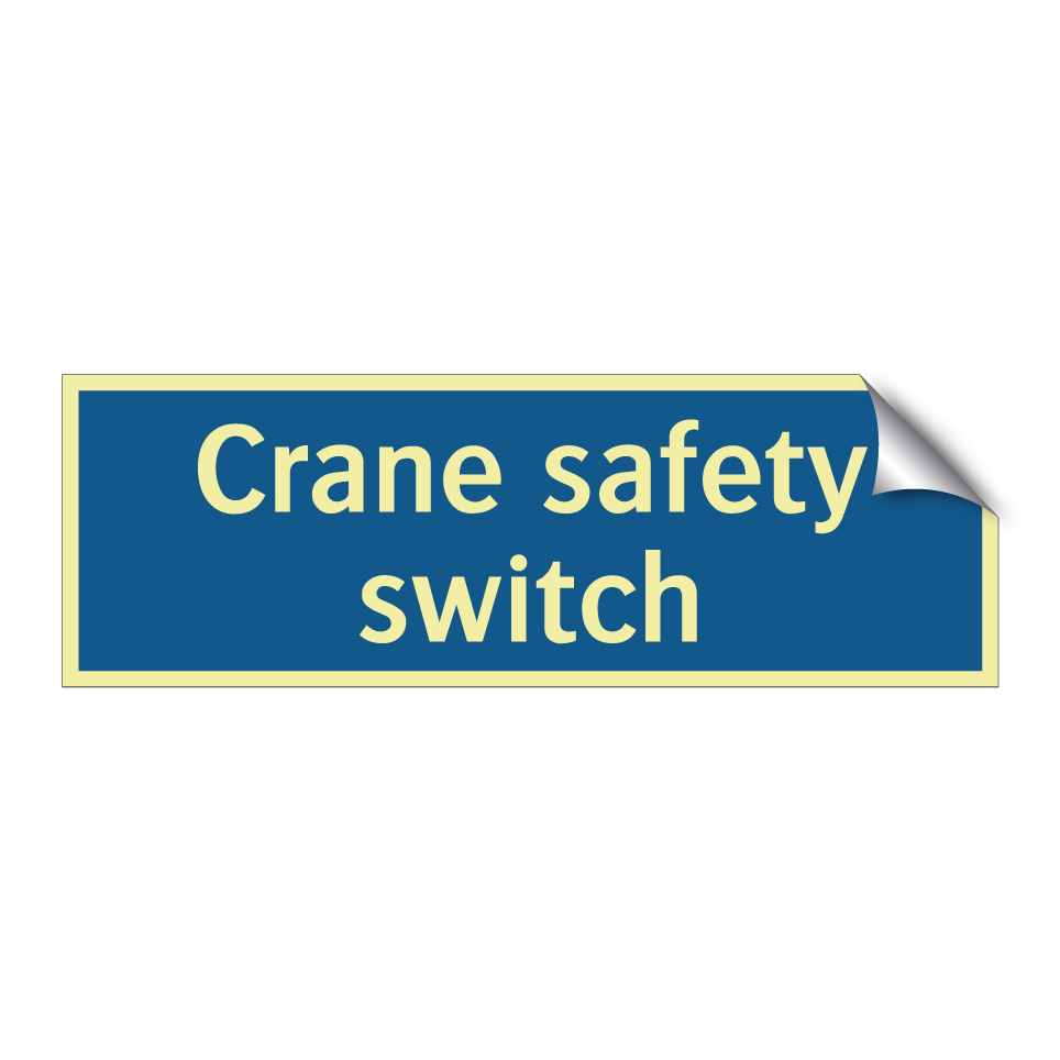 Crane safety switch