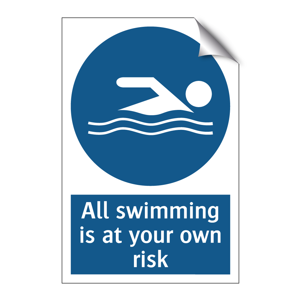 All swimming is at your own risk