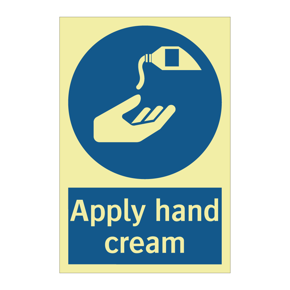 Apply hand cream