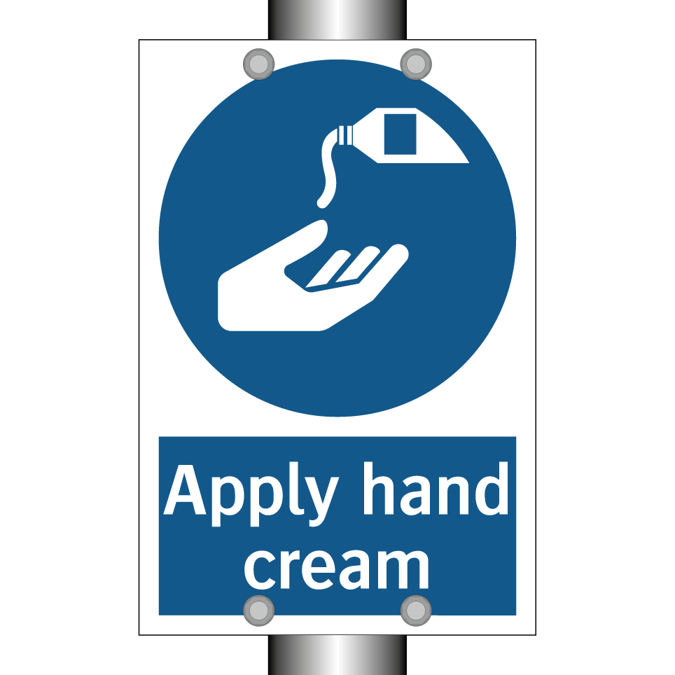 Apply hand cream
