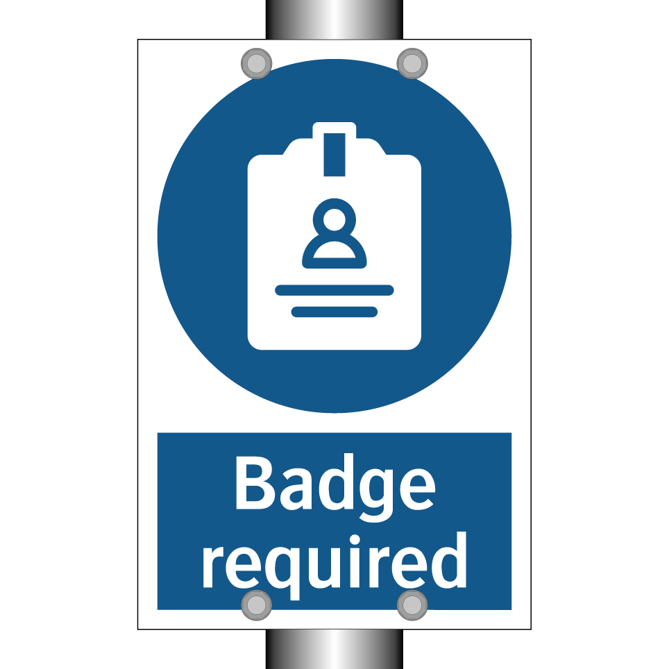 Badge required