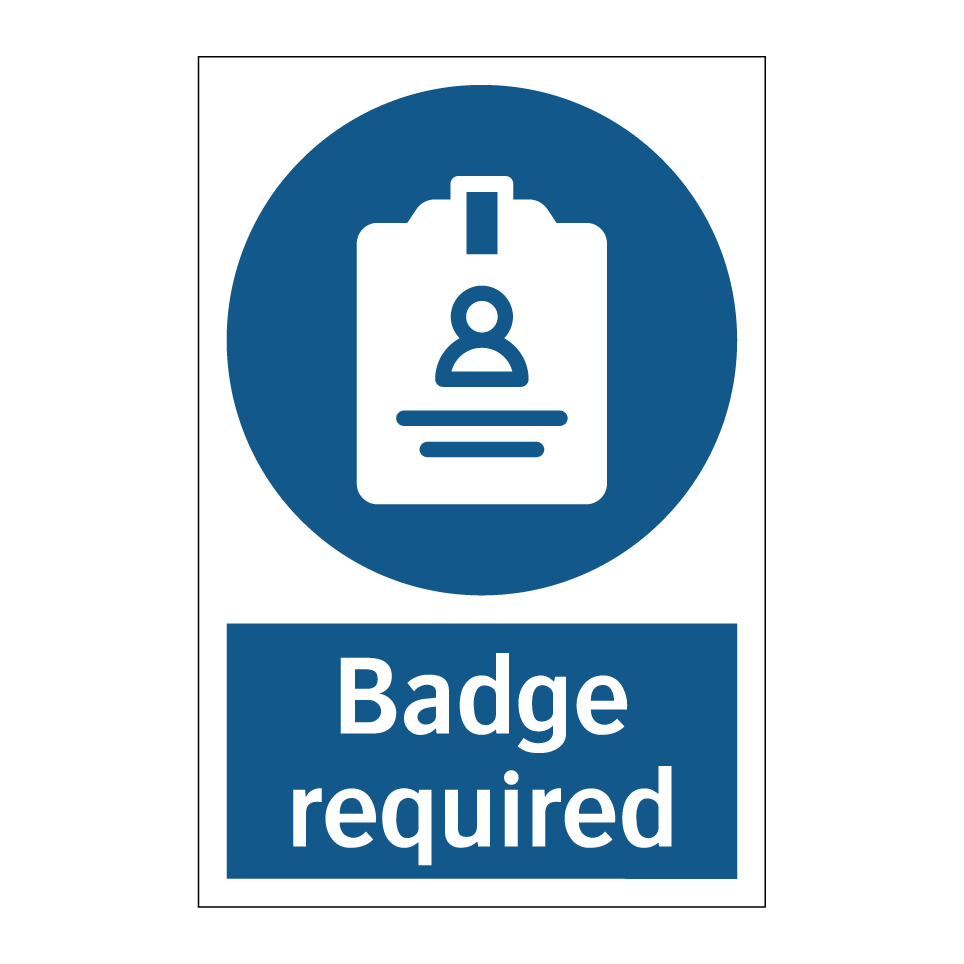 Badge required