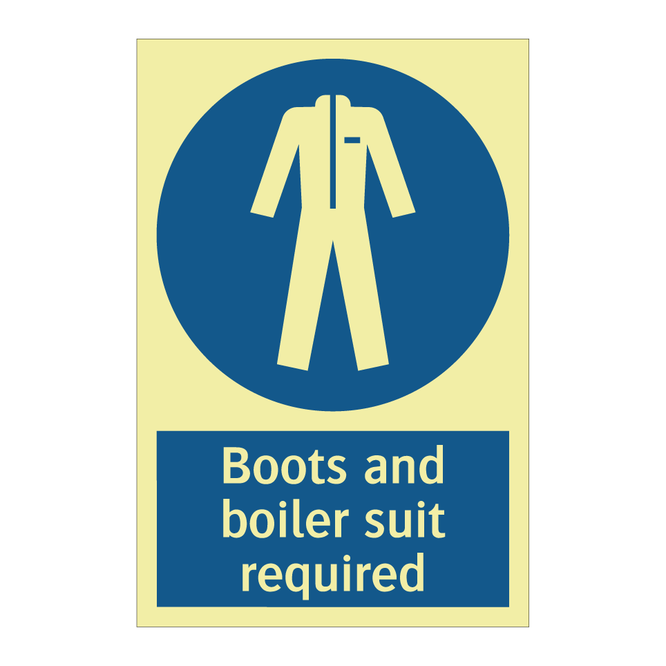 Boots and boiler suit required