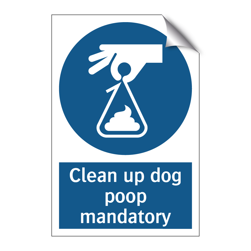 Clean up dog poop mandatory