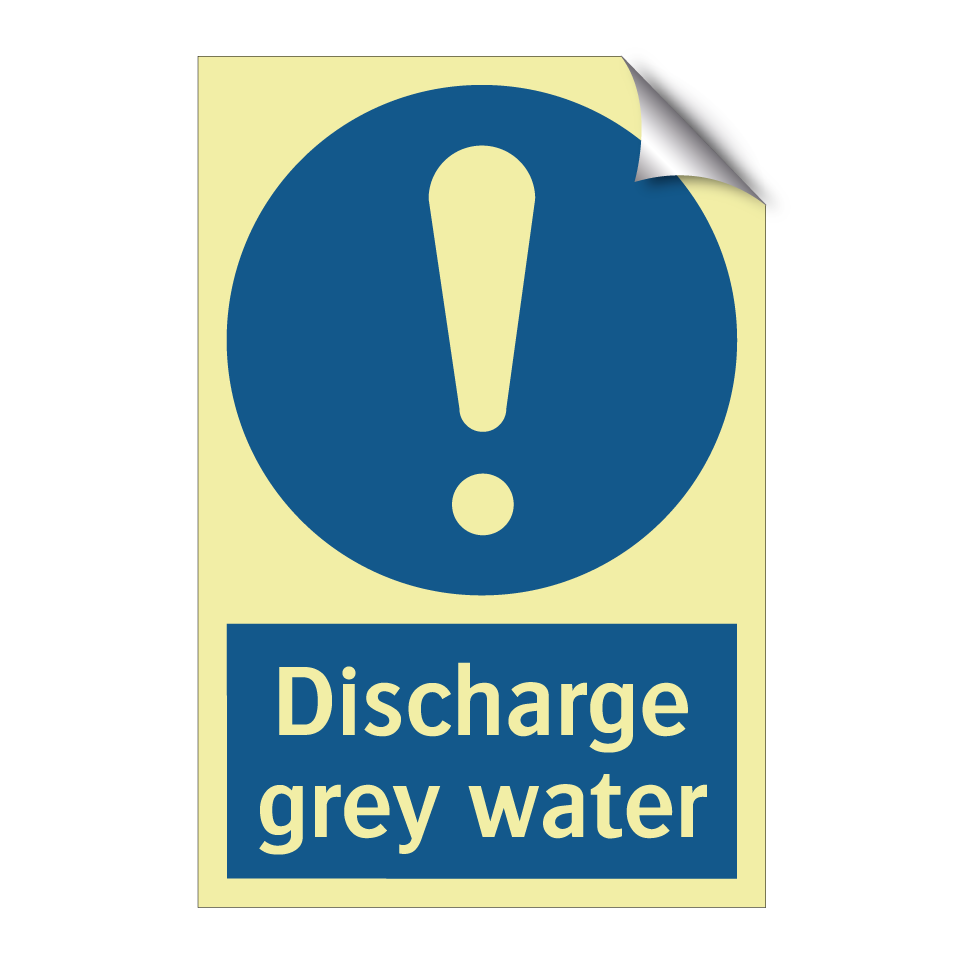 Discharge grey water