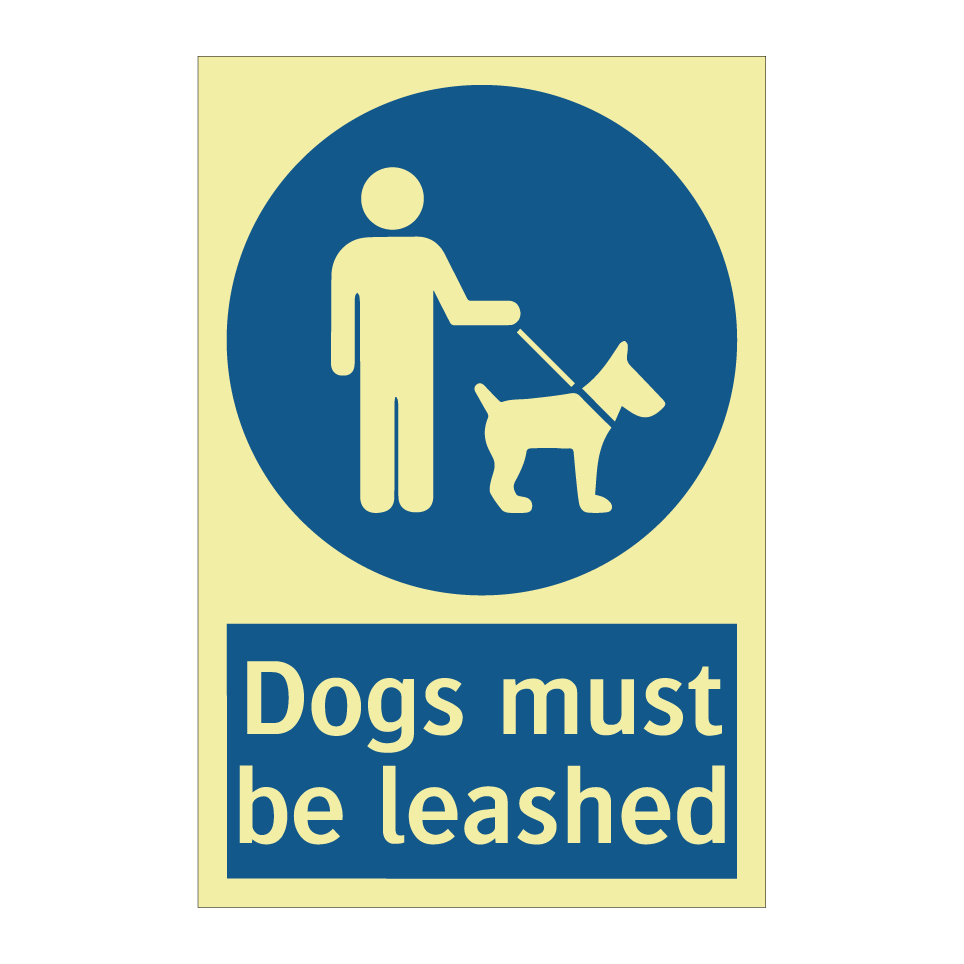 Dogs must be leashed