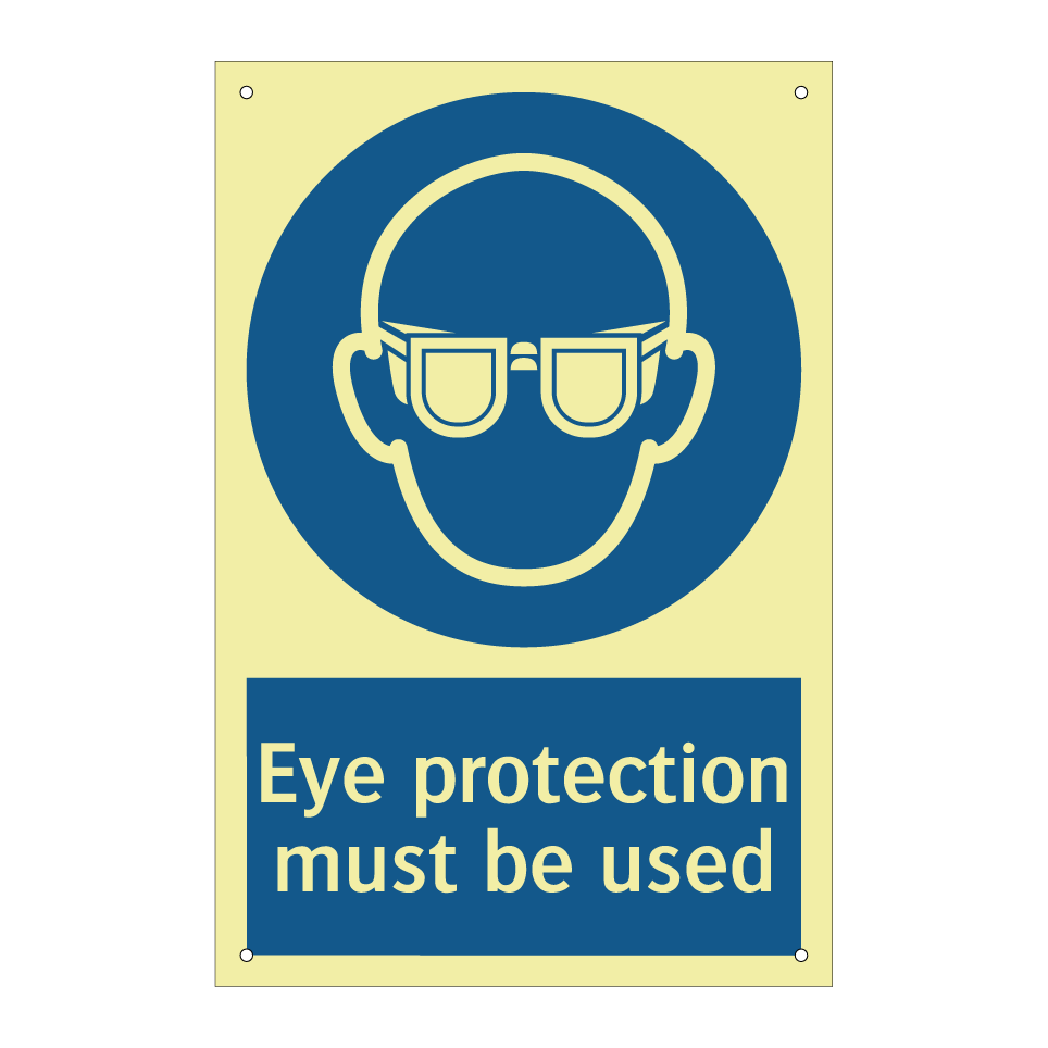Eye protection must be used