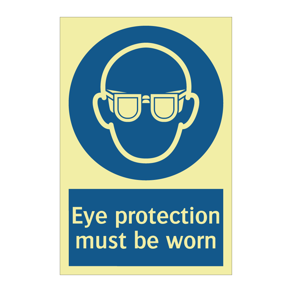Eye protection must be worn