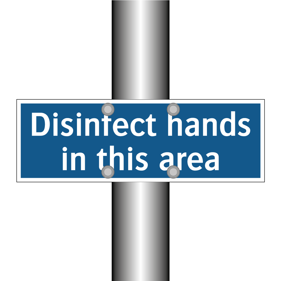 Disinfect hands in this area