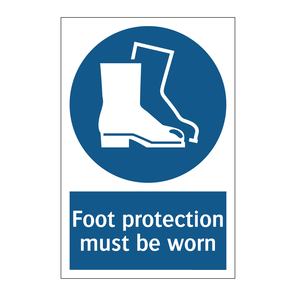 Foot protection must be worn