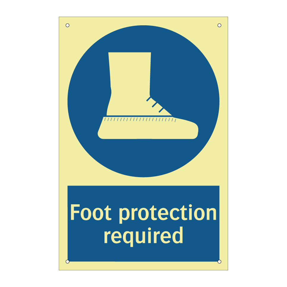 Foot protection required