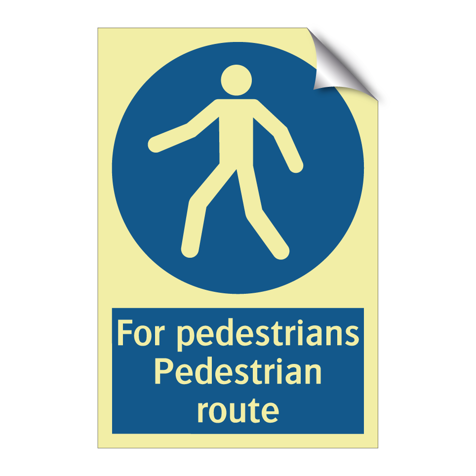 For pedestrians Pedestrian route